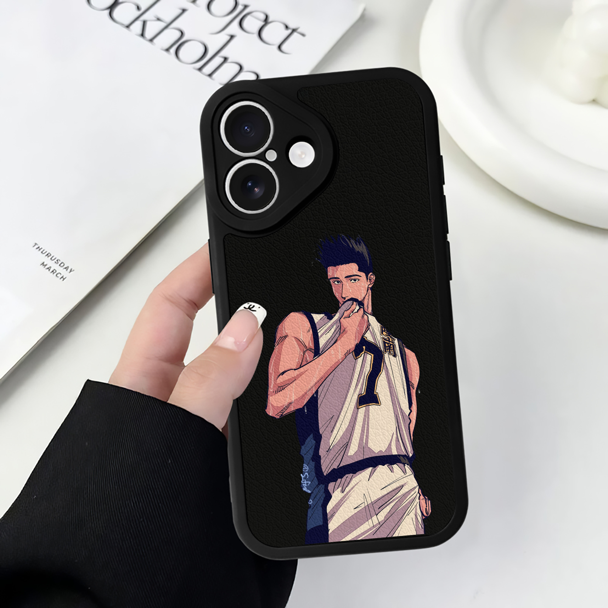 （画像用） SLAM DUNK／スラムダンク 【iPhone 16シリーズ対応】シリコンスマホケース（レザー調） 材質：シリコン